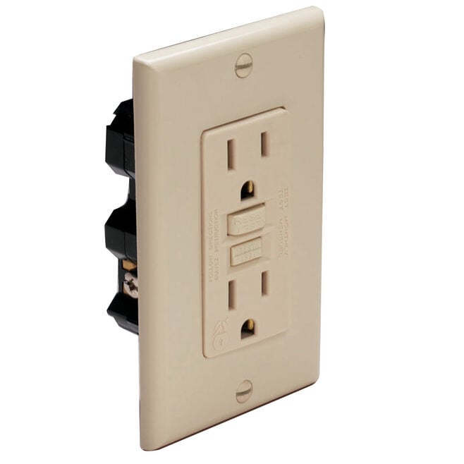 Marinco 1591-FI Ground Fault Circuit Interrupter (GFCI), Ivory