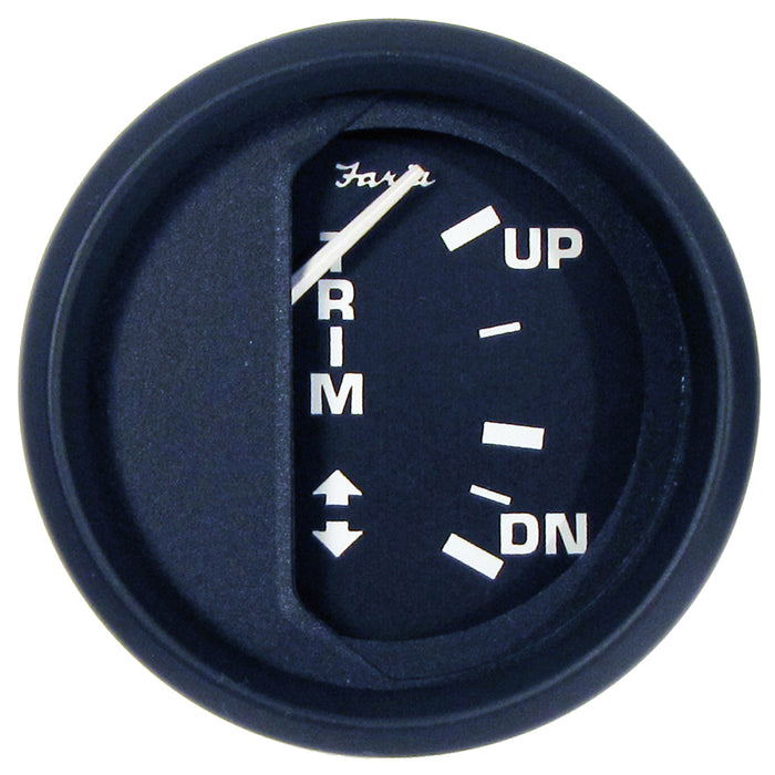 Medidor de nivel Faria Euro Black de 2" para motores fueraborda Johnson/Evinrude/Suzuki