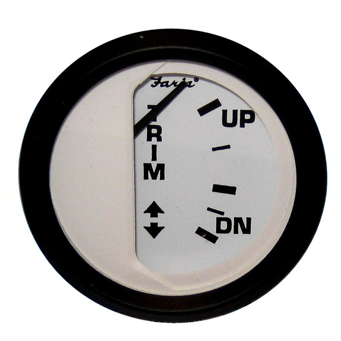 Indicador de nivel Faria Euro White de 2" para Mercury, Mariner, Mercruiser, Volvo DP y Yamaha '01 y posteriores