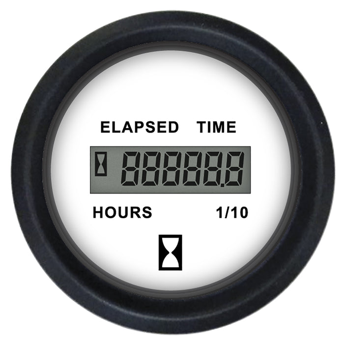 Faria 12913 Euro 2" Hourmeter Gauge (10,000 hrs) (12-32VDC)