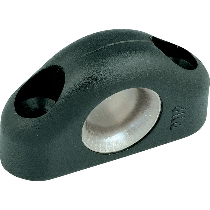 Guía de plástico negra Ronstan con revestimiento de acero inoxidable - 8,5 mm (5/16") de diámetro interior