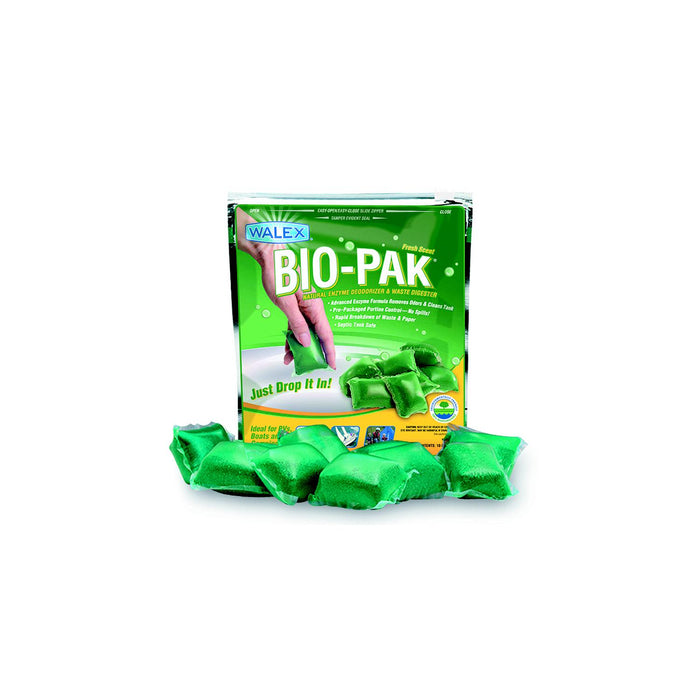 Walex Products BIOPPBG Walex Porta-Pak Alpine Fresh Holding Tank Deodorizer, 10/Pk