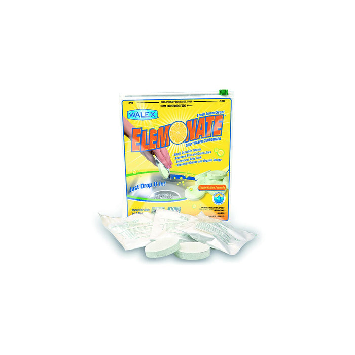 Walex Products ELEMBG Walex Elemonate Grey Water Holding Tank Deodorizer, 5/Pk