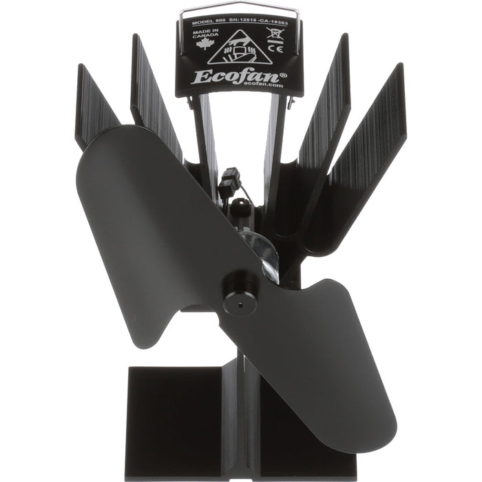 Caframo 800CAXBX Ecofan Original Heat Powered Stove Fan Black Blade