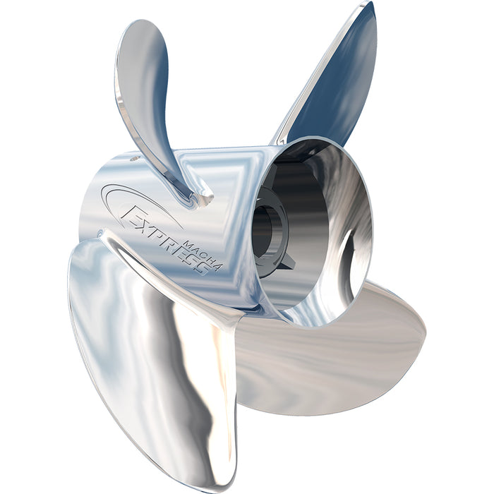 Turning Point Express® Mach4™ - Mano derecha - Hélice de acero inoxidable - EX-1417-4 - 4 palas - Paso de 14,5" x 17"