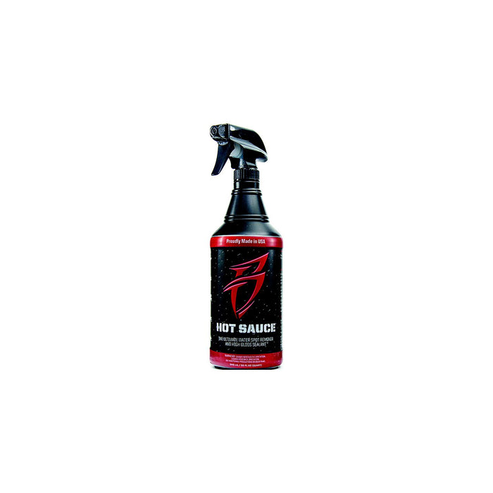 Boat Bling HS-0128 Hot Sauce Ultimate Hard Water Spot Remover w/ High Gloss Wax, Sealant, Gallon