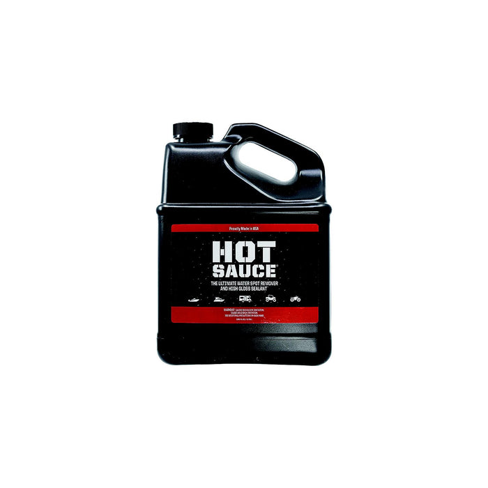 Boat Bling HS-0128 Hot Sauce Ultimate Hard Water Spot Remover w/ High Gloss Wax, Sealant, Gallon