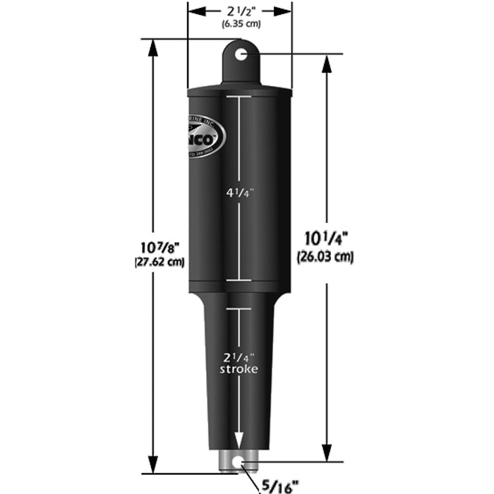 Actuador Lenco de 12 V, 1-1/4" de carrera, 5 lóbulos (5/16" - 3/8")