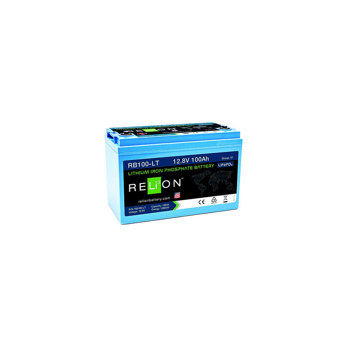 RELiON RB100-LT LiFePO4 Lithium Iron Phosphate 12V Battery, Group 31