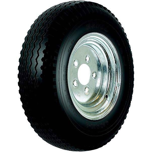 Conjunto de llanta y rueda diagonales galvanizados Loadstar 30070, 480/400-8, 5 orificios