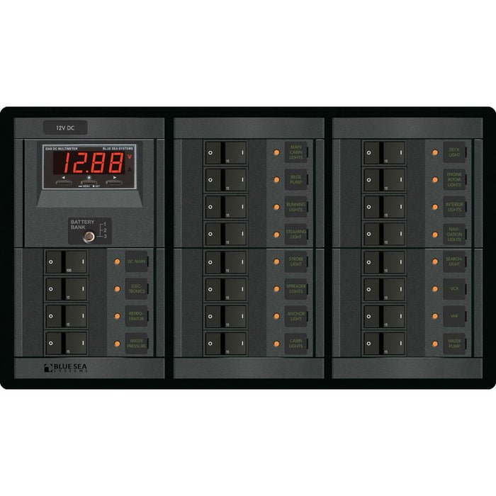 Blue Sea 1221 12V DC Main + 19 Positions with Digital Meter