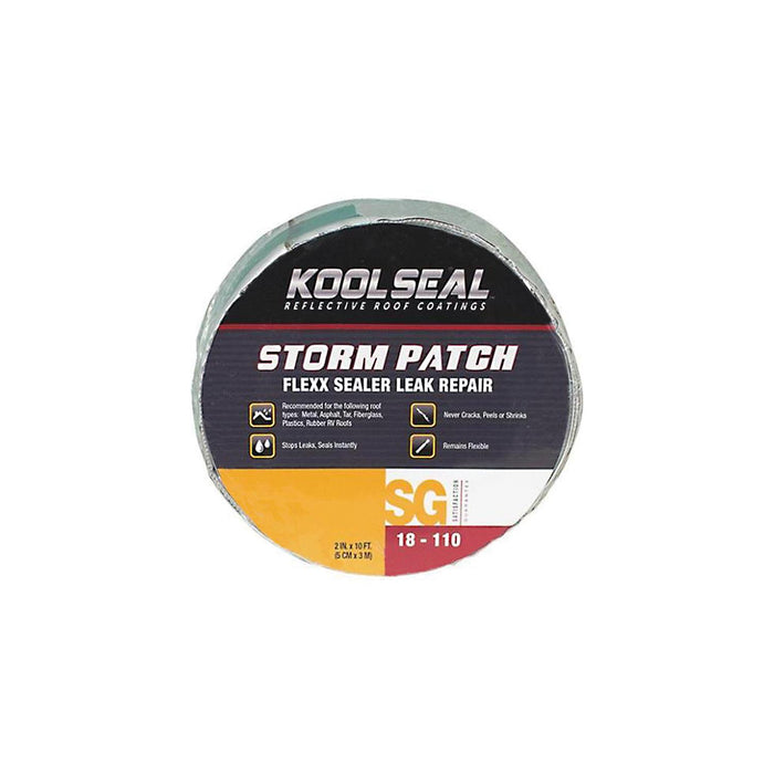 Geocel KS0018110-99 Kool Seal Storm Patch Flexx Sealer Leak Repair, White, 2" x 10'