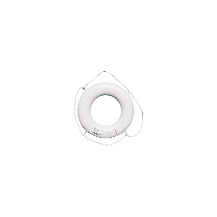 Cal-June GW-X-30 Jim-Buoy Closed Cell Foam U.S.C.G. Approved Life Ring w/ Rope, Molded Into Core