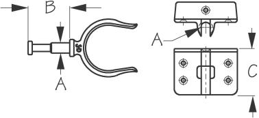 Sea-Dog Davis Style Oarlock Set - Stainless Steel 1 Horn & Socket (Replacement #580210)