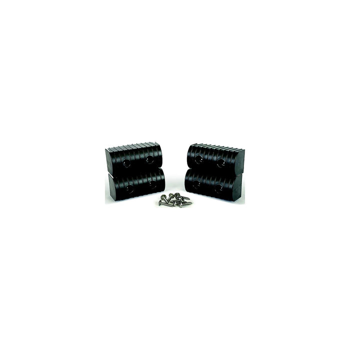 Caliber 23053-BK Bunk Wrap 2" x 6" End Cap Only, Black, 4/pk
