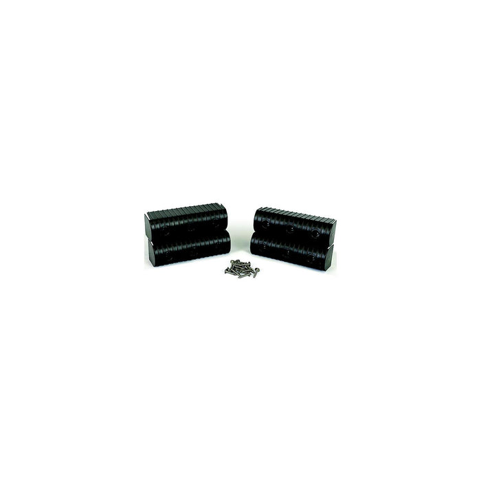 Caliber 23053-BK Bunk Wrap 2" x 6" End Cap Only, Black, 4/pk