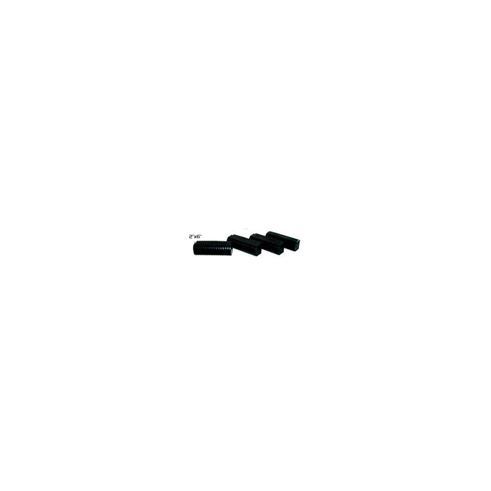 Caliber 23074-BK Bunk Wrap 2" x 6" End Cap Only, Black, 24/pk