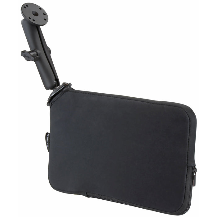 Asiento RAM Mount Tough-Wedge con brazo de doble zócalo largo y base redonda