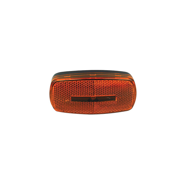 FulTyme RV 1103 FulTyme RV Marker/Clearance Light w/ Reflex, Yellow Lens, Black Base