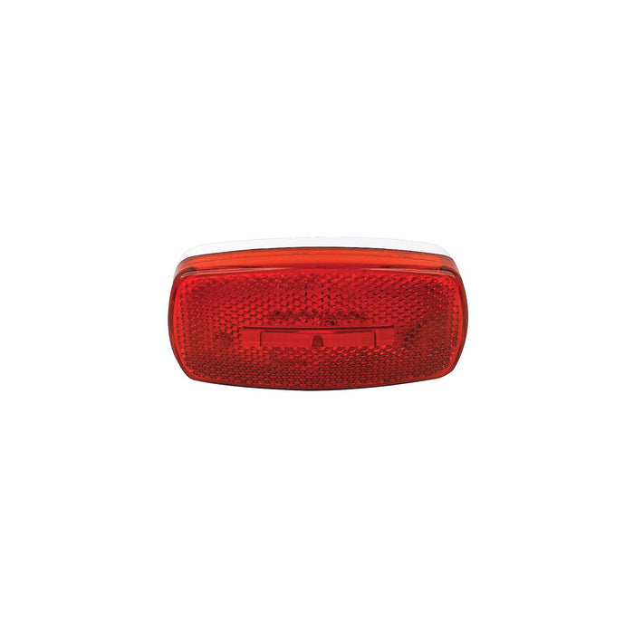 FulTyme RV 1107 FulTyme RV Marker/Clearance Light w/ Reflex, Red Lens, White Base