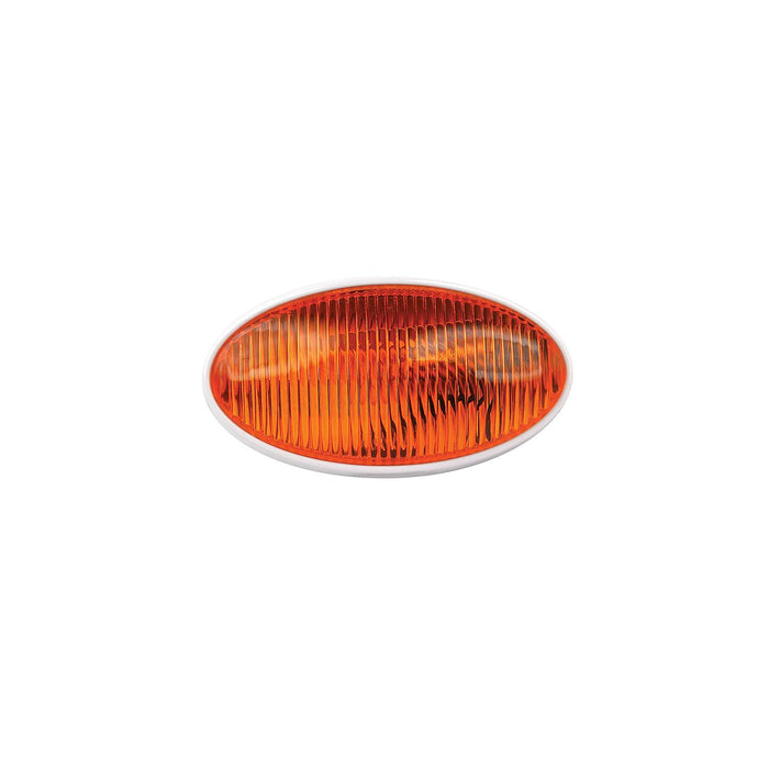FulTyme RV 590-1119 FulTyme RV Oval Porch/Utility Light w/o Switch, Yellow/ White housing