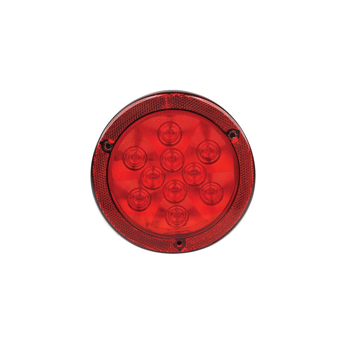FulTyme RV 1153 FulTyme RV LED 4" Round Sealed Light W/Reflex Mount Flange, Red