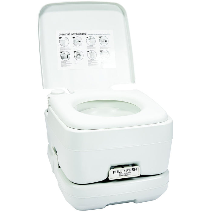 FulTyme RV 6002 FulTyme RV Portable Toilet, White, 2.6-Gal. (10 l)