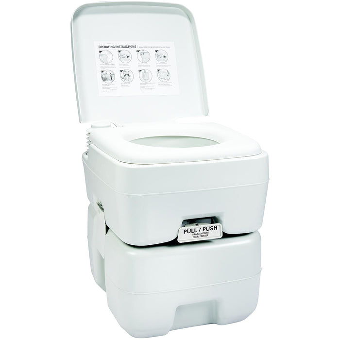 FulTyme RV DEF1020S FulTyme RV 6003 Portable Toilet, White, 5.3-Gal. (20 l)