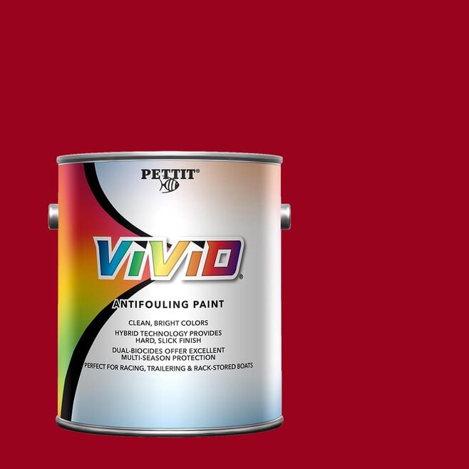 Pettit 1166106 Vivid Antifouling Paint, Red Gal.