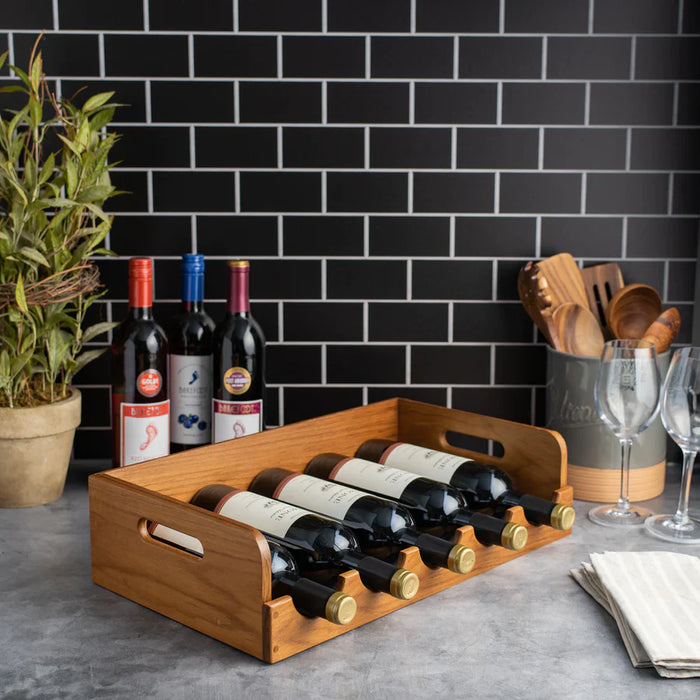 Whitecap 60239 Five Bottle Stackable Wine Caddy