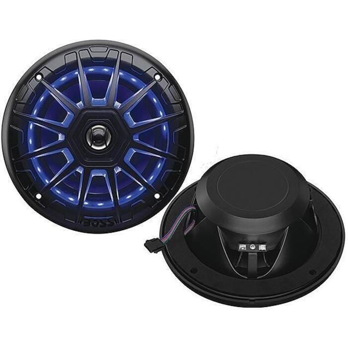 Seachoice MRGB65SC 72108 6-1/2" 2-Way Full Range Speakers with LED Lights