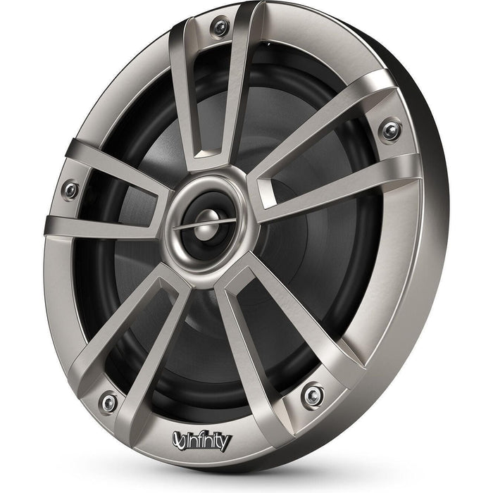 Infinity INF622MLT Coaxial Marine Speakers, 6-1/2" Titanium, 1 pr.
