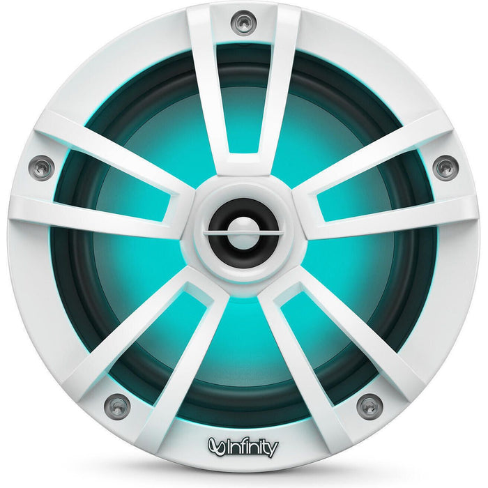Infinity INF622MLW Coaxial Marine Speakers, 6-1/2" Gloss White, 1 pr.