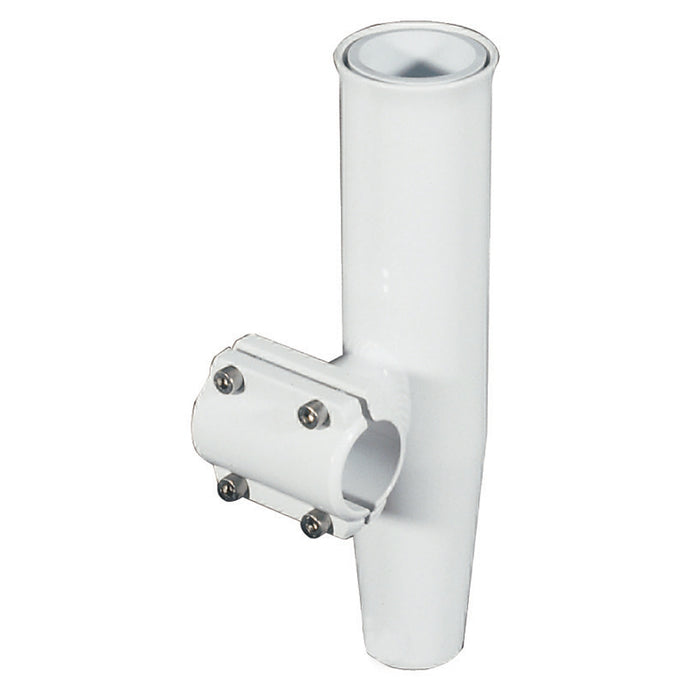 Portacañas con abrazadera Lee's - Aluminio blanco - Montaje horizontal - Compatible con tubos de 1,660" de diámetro exterior