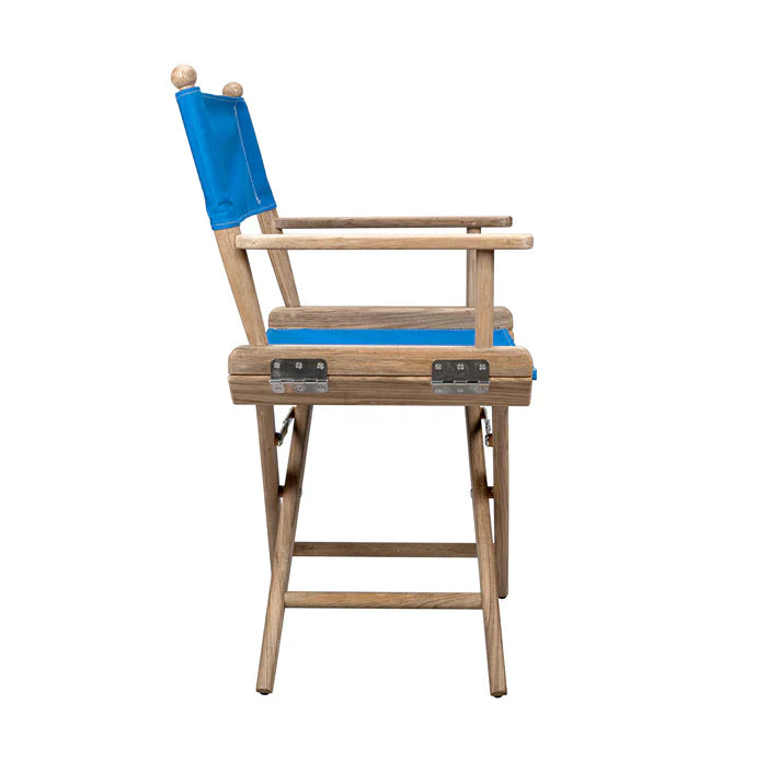 Silla de director Whitecap con cojín color crema - Teca