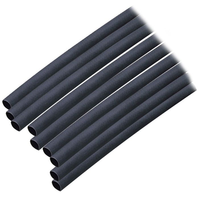 Tubo termorretráctil con revestimiento adhesivo Ancor (ALT) - 3/16" x 6" - Paquete de 10 - Negro