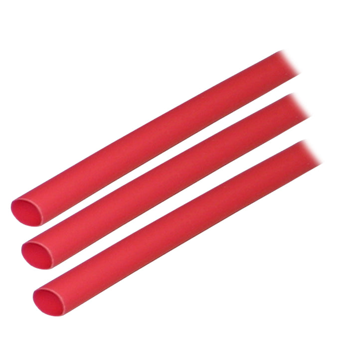 Tubo termorretráctil con revestimiento adhesivo Ancor (ALT) - 1/4" x 3" - Paquete de 3 - Rojo