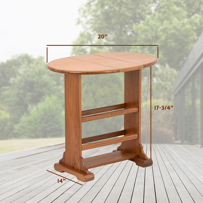 Whitecap 60054 Small Drop Leaf Table
