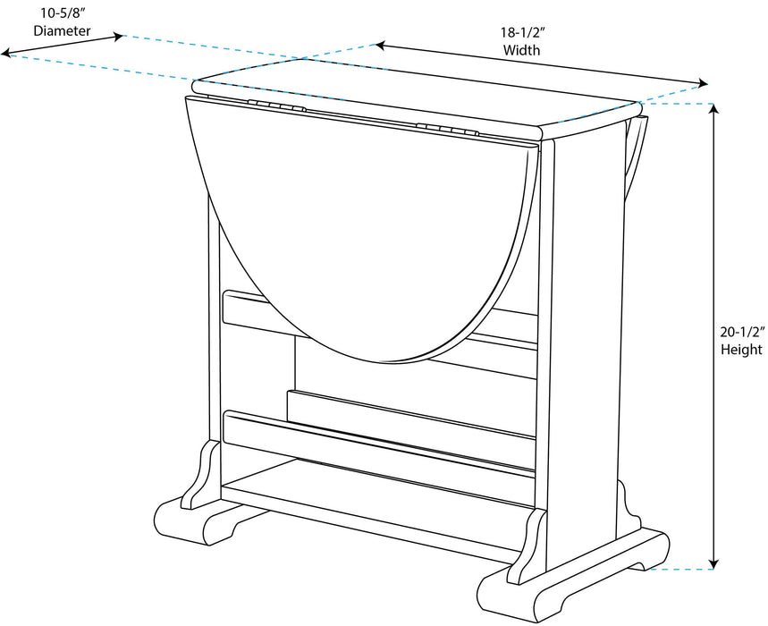 Whitecap 60055 Large Drop Leaf Table