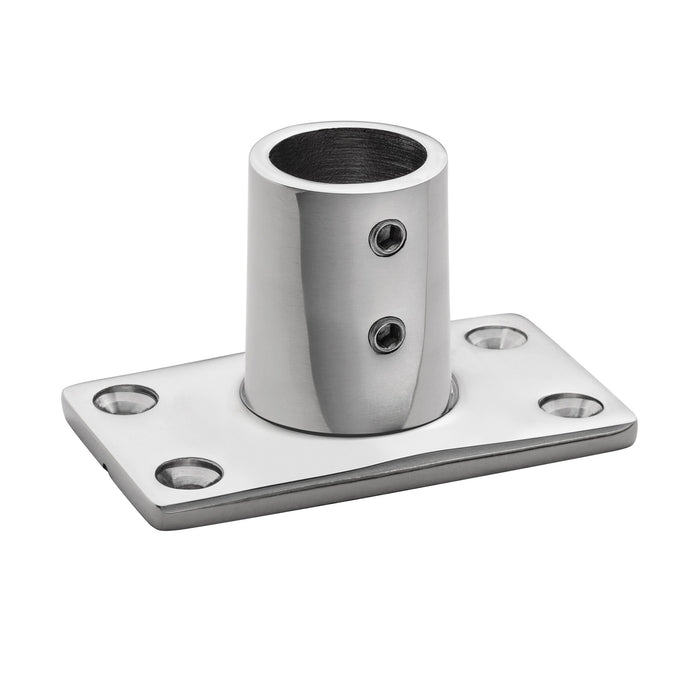 Whitecap S-1466 Cp/Zamac 90 Degree Rectangular Base Rail Fitting