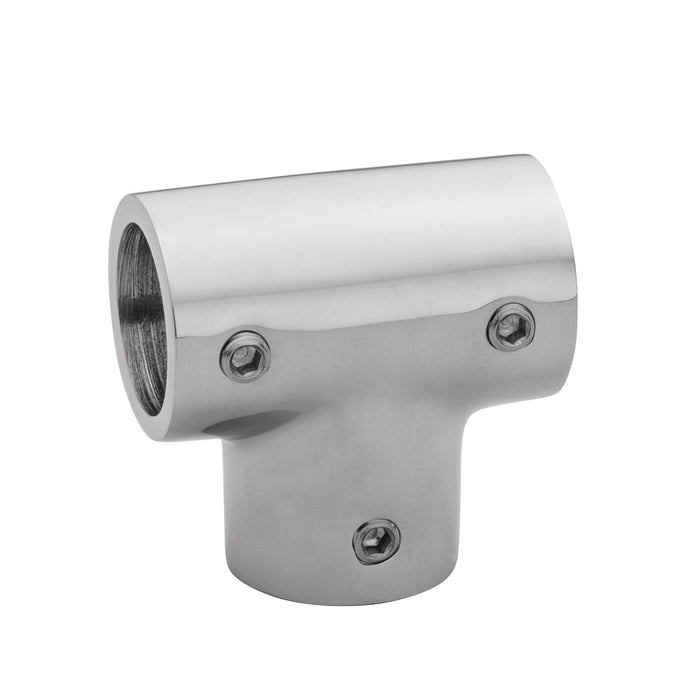 Whitecap S-1443 Cp/Zamac 90 Degree Tee Rail Fitting