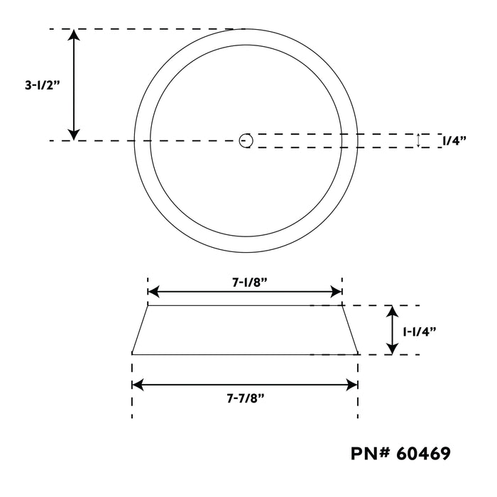 Whitecap 60469 7-7/8" Winch Pad