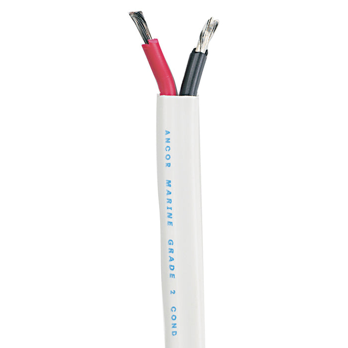 Cable dúplex estándar Ancor - Plano 10/2 AWG - 2 x 5 mm² Rojo/Negro - 250'
