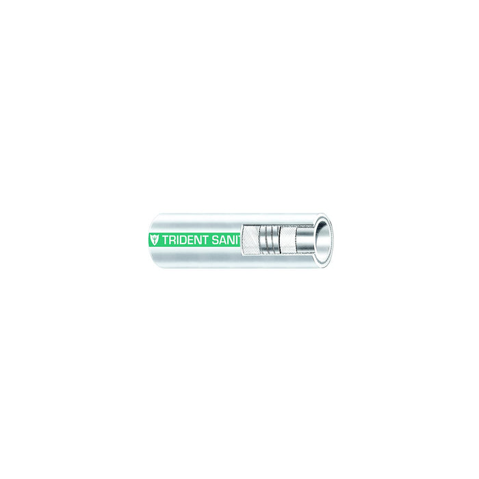 Trident Marine 102-1124 1-1/2 Sani Hose White Rubber