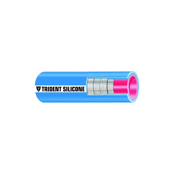Trident Marine 202V5000-36 Trident Blue "VHT" Silicone Softwall Wet Exhaust Hose, 5" x 3'