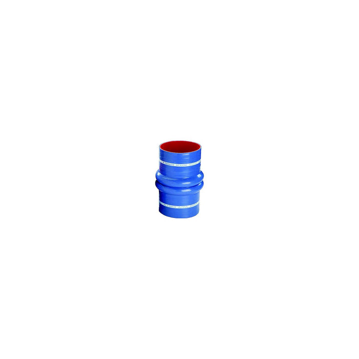 Trident Marine 274V6000-S/S Blue Silicone "VHT" Double Hump Hose w/T-Bolt Clamps, 6"