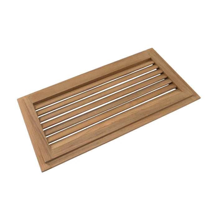 Whitecap Teak Louvered Insert - 9-3/8" x 18" x 3/4"