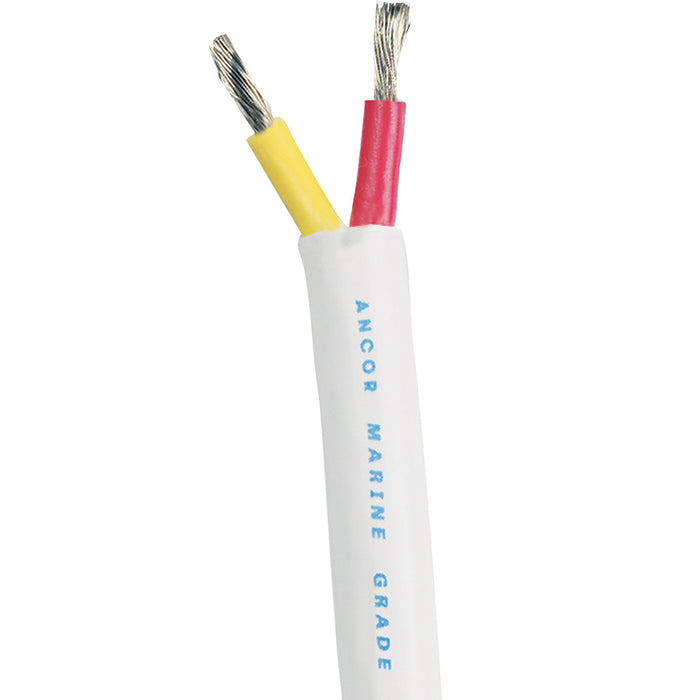 Cable dúplex de seguridad Ancor - 16/2 AWG - Rojo/Amarillo - Redondo - 100'