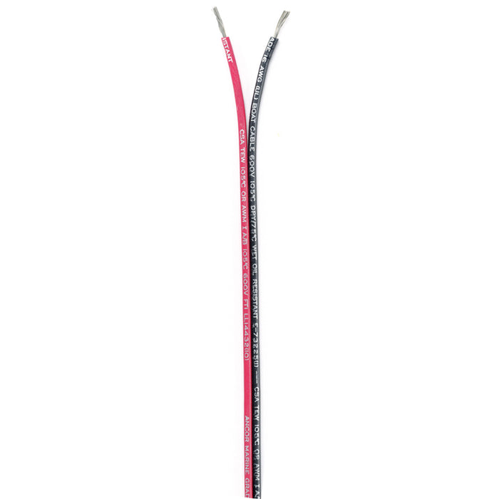 Cable plano de unión Ancor - 16/2 AWG - Rojo/Negro - Plano - 250'