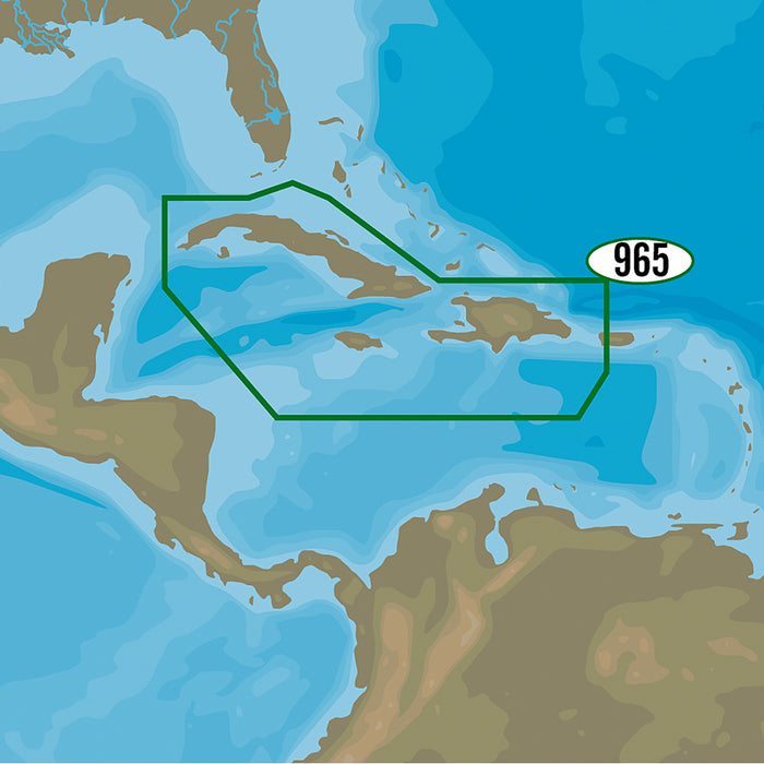 C-MAP M-NA-D965-MS 4D NA-D965 Cuba, Dominican Republic, Caymans & Jamaica